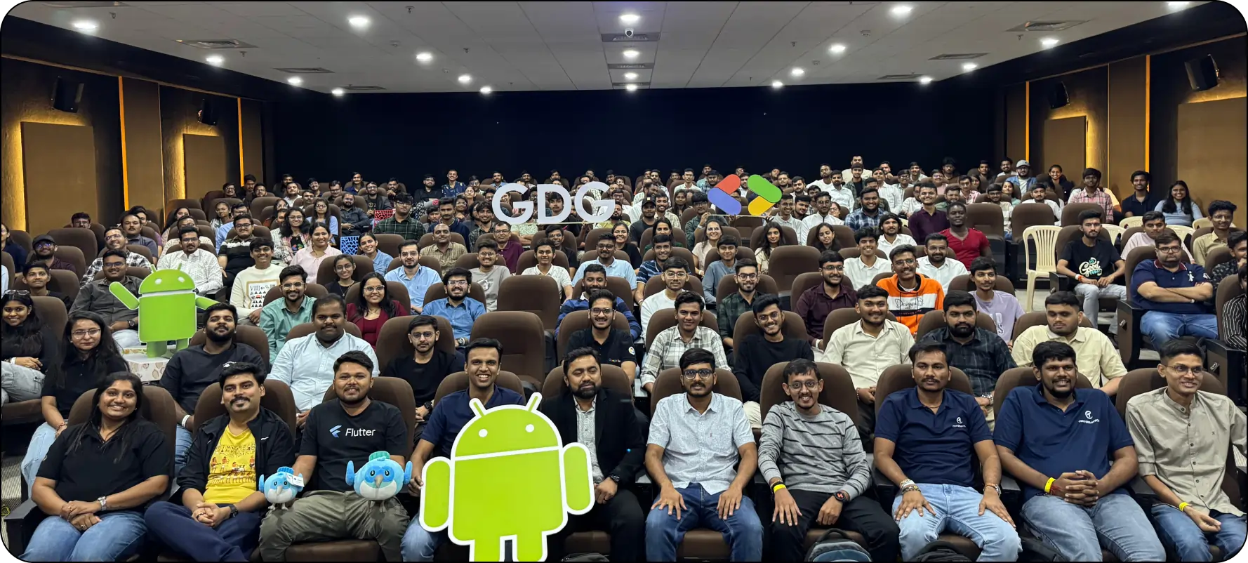 Group photo of participants at GDG Rajkot DevFest 